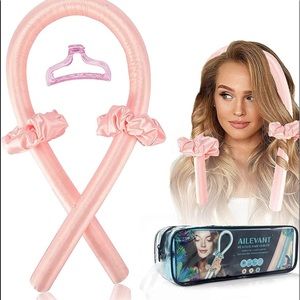 Heatless Hair Curler - Pink